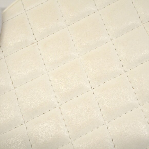 Chanel Shoulder Bag Chain Leather White Pink Champagne Women's P2454315 - Picture 12 of 15